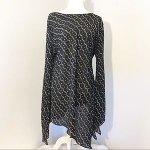 Unique Spectrum Ladies Angled Boatneck Blouse